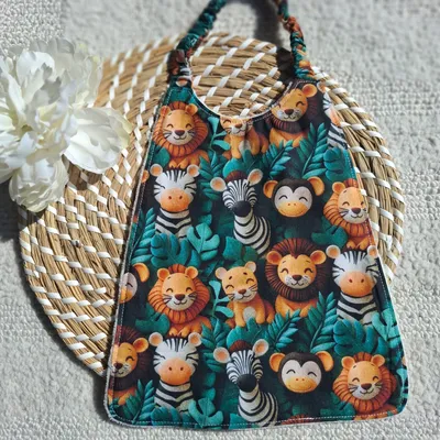 Bavoir élastique motifs aniamaux